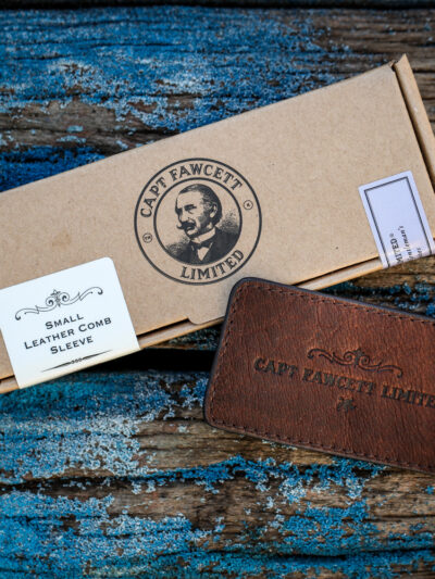 Captain Fawcett - Leather Moustache Comb Case