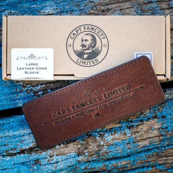 Captain Fawcett - Leather Beard Comb Case