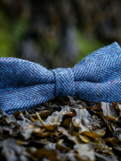 Marc Darcy - Dion Blue Tweed Bow Tie