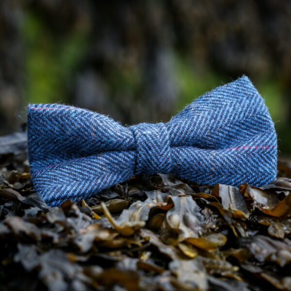 Marc Darcy - Dion Blue Tweed Bow Tie
