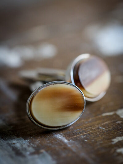 Oval Horn Cufflinks