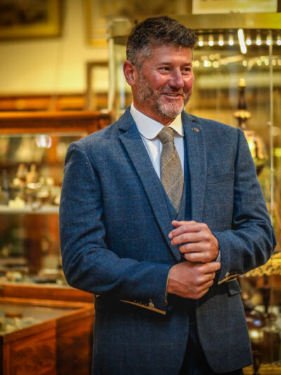 Marc Darcy - Dion Blue Tweed Blazer