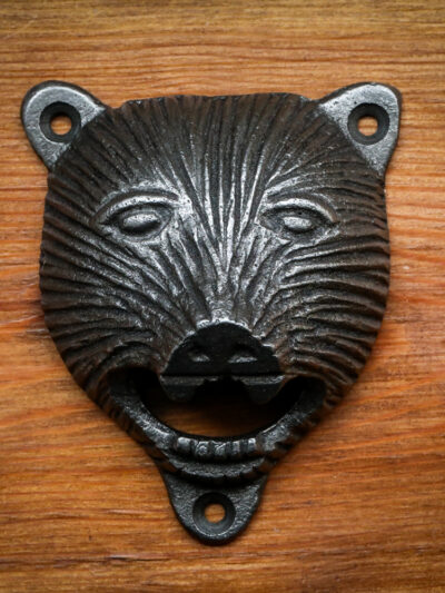 Cast Iron Bear Wall Mounted Bottle Opener
