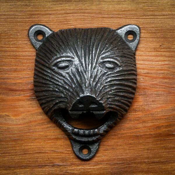 Cast Iron Bear Wall Mounted Bottle Opener
