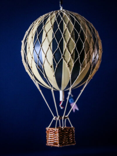Hot Air Balloon - Black (Various Sizes)