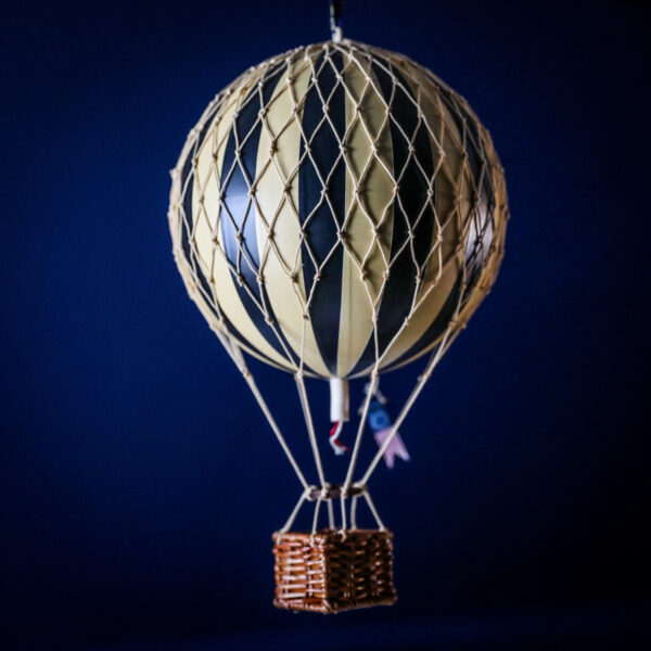 Hot Air Balloon - Black (Various Sizes)