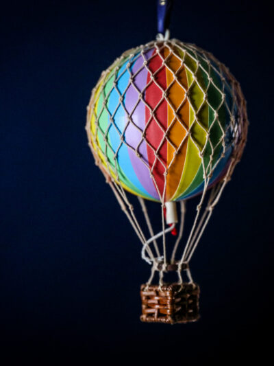 Hot Air Balloon - Rainbow (Various Sizes)