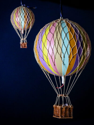 Hot Air Balloon - Pastel Rainbow (Various Sizes)