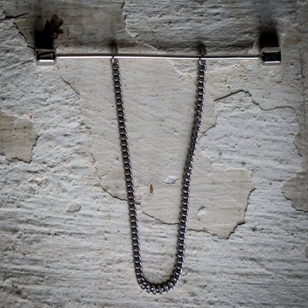 Rhodium Collar Bar