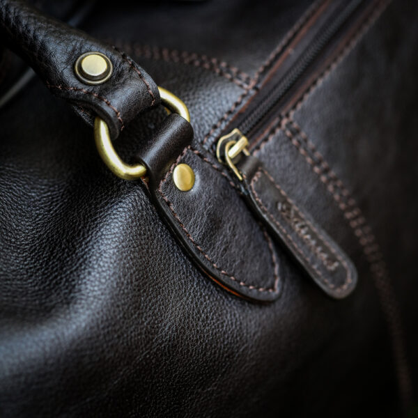 Ashwood Leather - Dark Brown Harry Holdall - Image 2