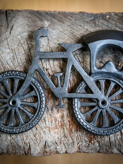 Cast Iron Bicycle Wall Mounted Bottle Opener