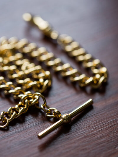 Gold Plated Watch Albert - Single Clasp Large Curb