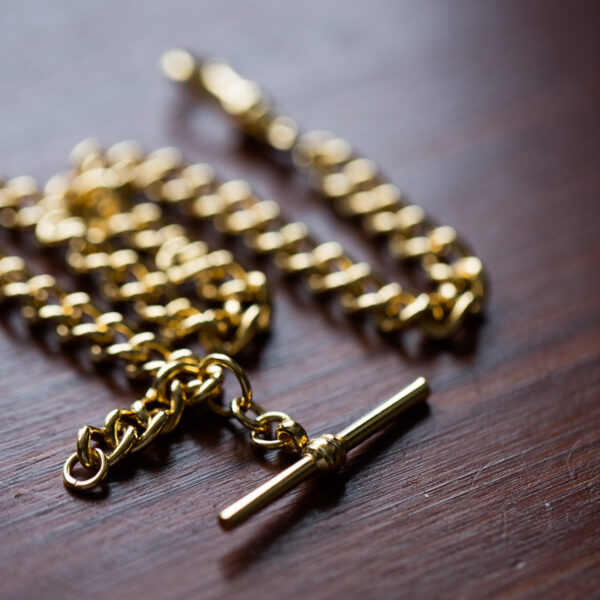 Gold Plated Watch Albert - Single Clasp Large Curb