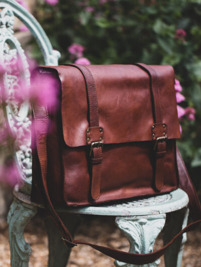 Ashwood Leather - 7996 Rust Messenger Bag