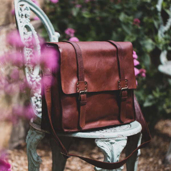 Ashwood Leather - 7996 Rust Messenger Bag