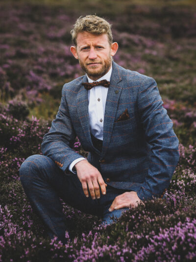 Marc Darcy - Jenson Sky Blue Check Blazer
