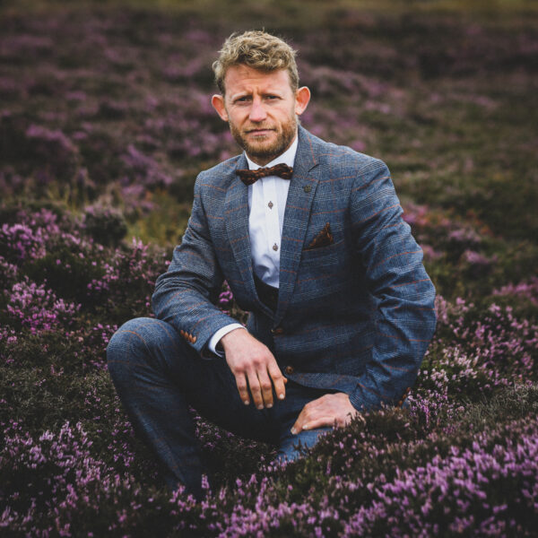 Marc Darcy - Jenson Sky Blue Check Blazer