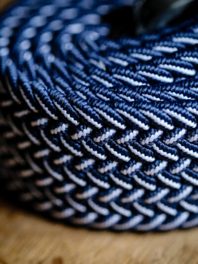 Swole Panda - Recycled Woven Belt - Navy Fine Weave