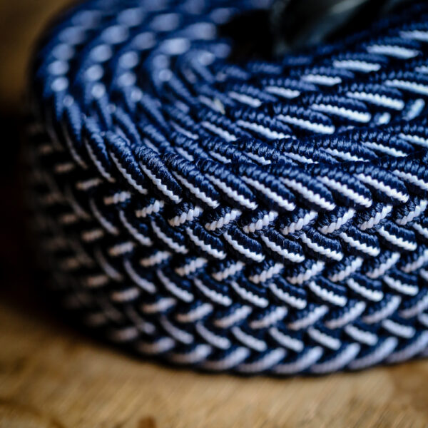 Swole Panda - Recycled Woven Belt - Navy Fine Weave