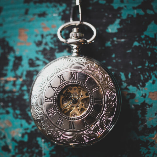David Aster - Silver Patterned Half Hunter Mechanical Pocket Watch - Image 2