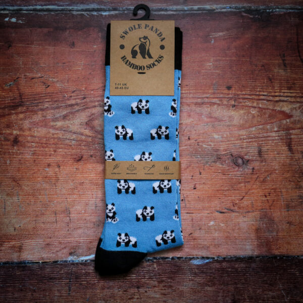 Swole Panda Bamboo Socks - Panda