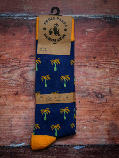 Swole Panda Bamboo Socks - Palm Tree