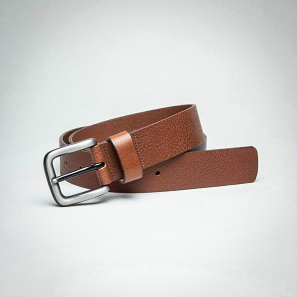 Ibex - Tan Leather Belt - Square Tip - Image 2