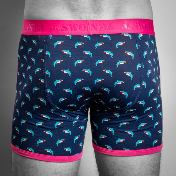 Swole Panda Bamboo Boxers - Sharks - Image 2