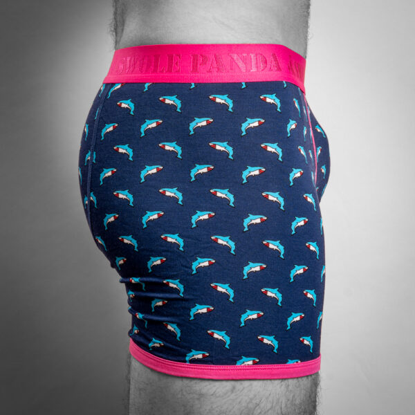 Swole Panda Bamboo Boxers - Sharks - Image 3