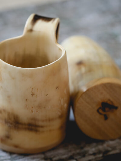 Abbeyhorn - Small Natural Finish Horn Tankard