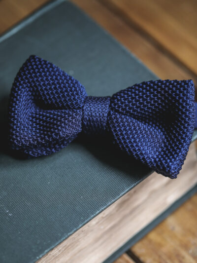 Marc Darcy - Knitted Bow Tie - Navy