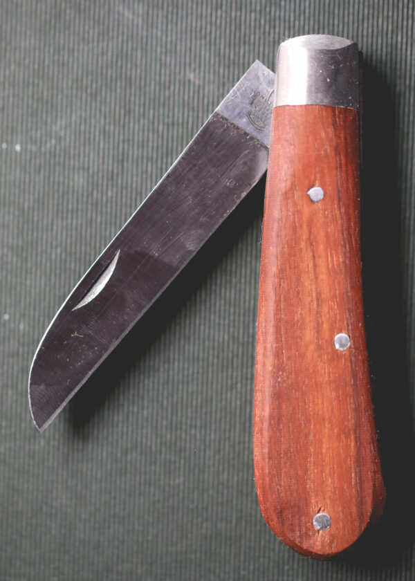 Taylor's Eye Witness - Lambfoot Pocket Knife - Bolstered Hardwood - Image 2