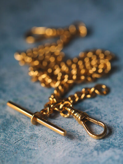 Gold Plated Watch Albert - Double Clasp Small Curb