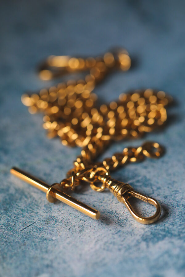 Gold Plated Watch Albert - Double Clasp Small Curb
