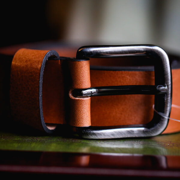 Ibex - Tan Leather Belt - Square Tip