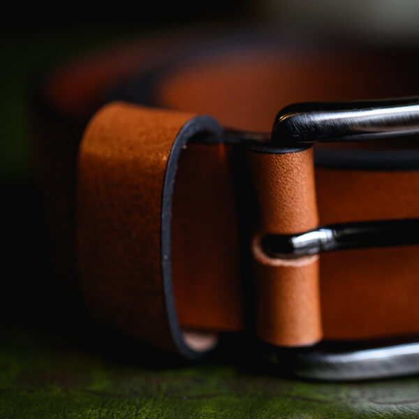 Ibex - Tan Leather Belt - Square Tip - Image 4
