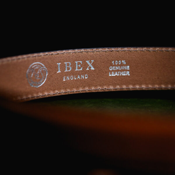 Ibex - Tan Leather Belt with Stitching - Image 3