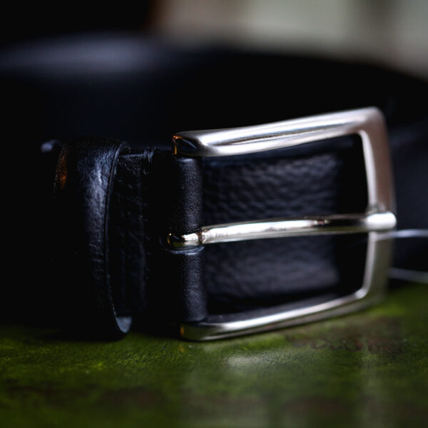 Ibex - Black Leather Belt 32mm - Image 2