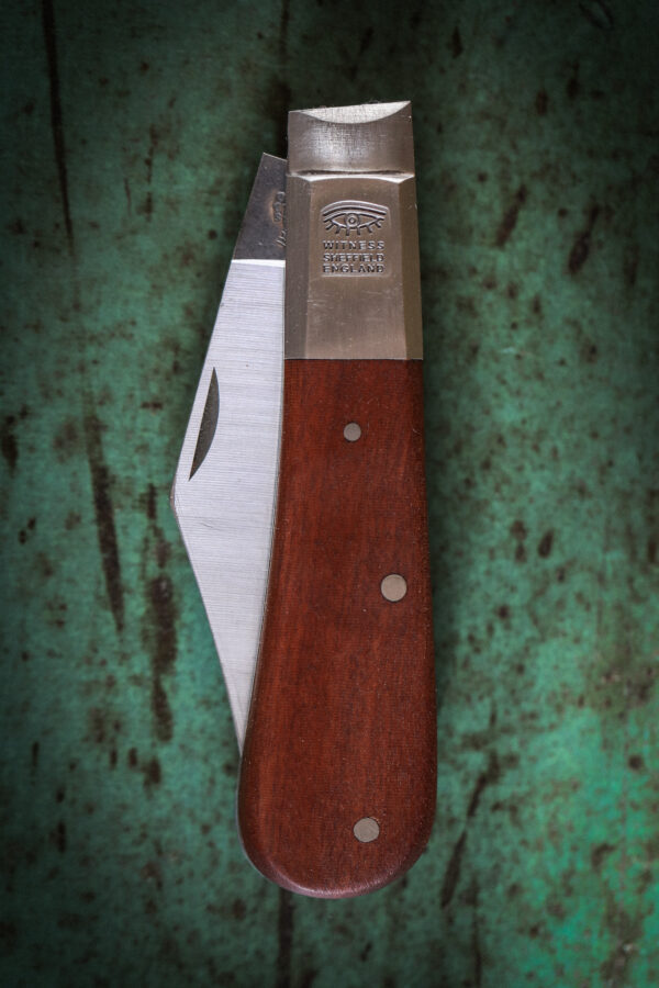 Taylor's Eye Witness - Barlow Pocket Knife - Bolstered Hardwood - Image 2