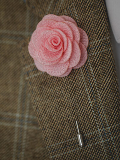 Flower Lapel Pin - Pink