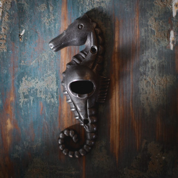 Cast Iron Wall Mounted Seahorse Bottle Opener