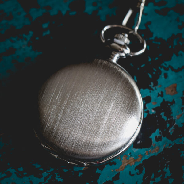 Brushed Silver Pocket watch