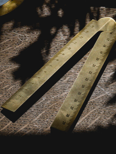 Stria brass ruler