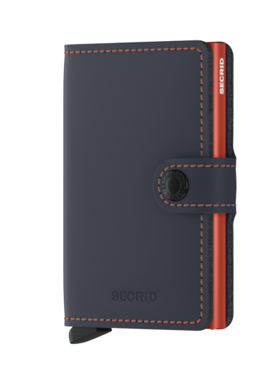 Secrid Miniwallet - Matte Nightblue & Orange