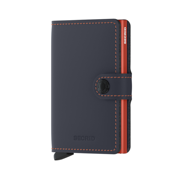 Secrid Miniwallet - Matte Nightblue & Orange