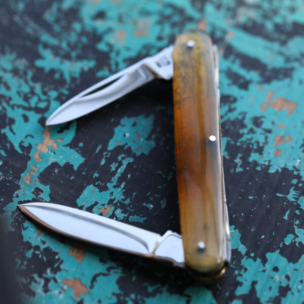 Taylor's Eye Witness - Handmade Twin Blade Pen Knife - Oxhorn - Image 3