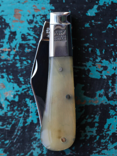 Taylor's Eye Witness - Handmade Barlow Pocket Knife - Oxhorn