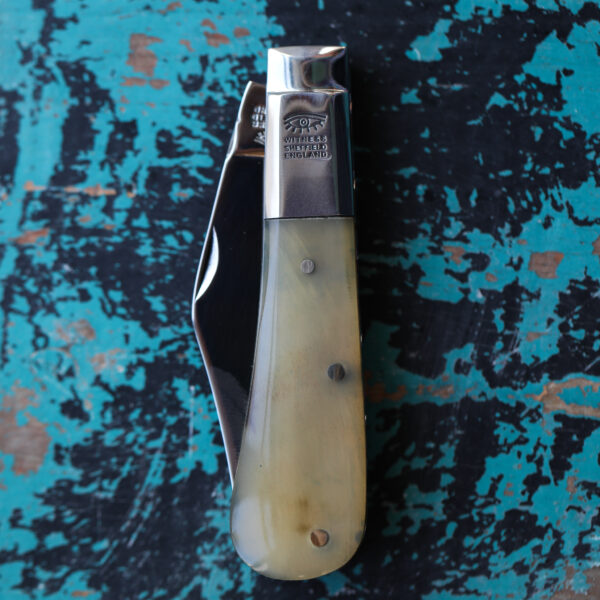 Taylor's Eye Witness - Handmade Barlow Pocket Knife - Oxhorn