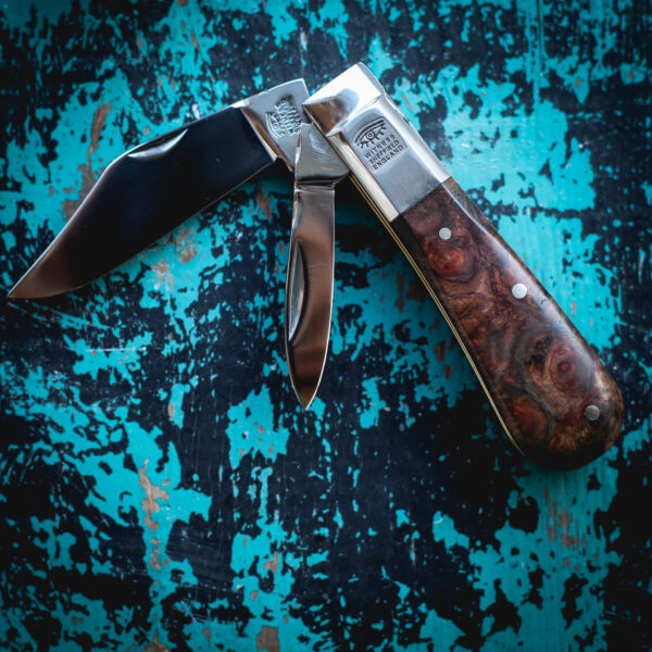 Taylor's Eye Witness - Handmade Twin Barlow Pocket Knife - Amboyna