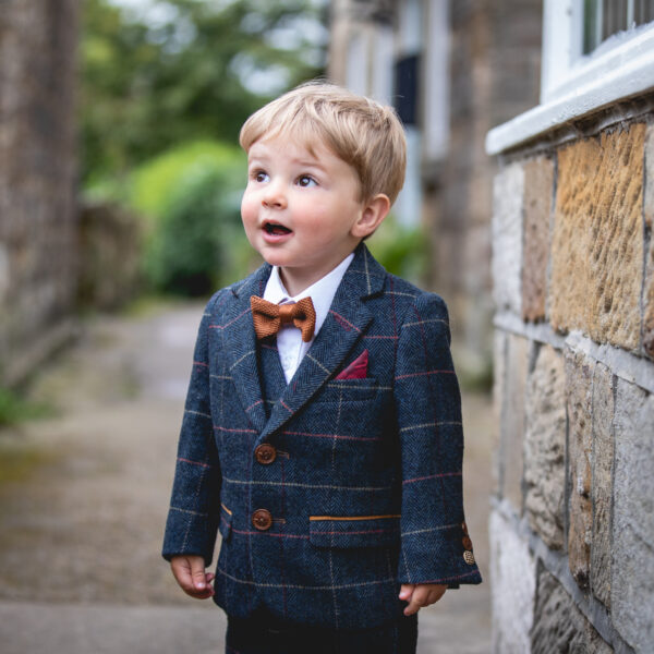 Marc Darcy - Children's Navy Three Piece Eton Suit - Image 6